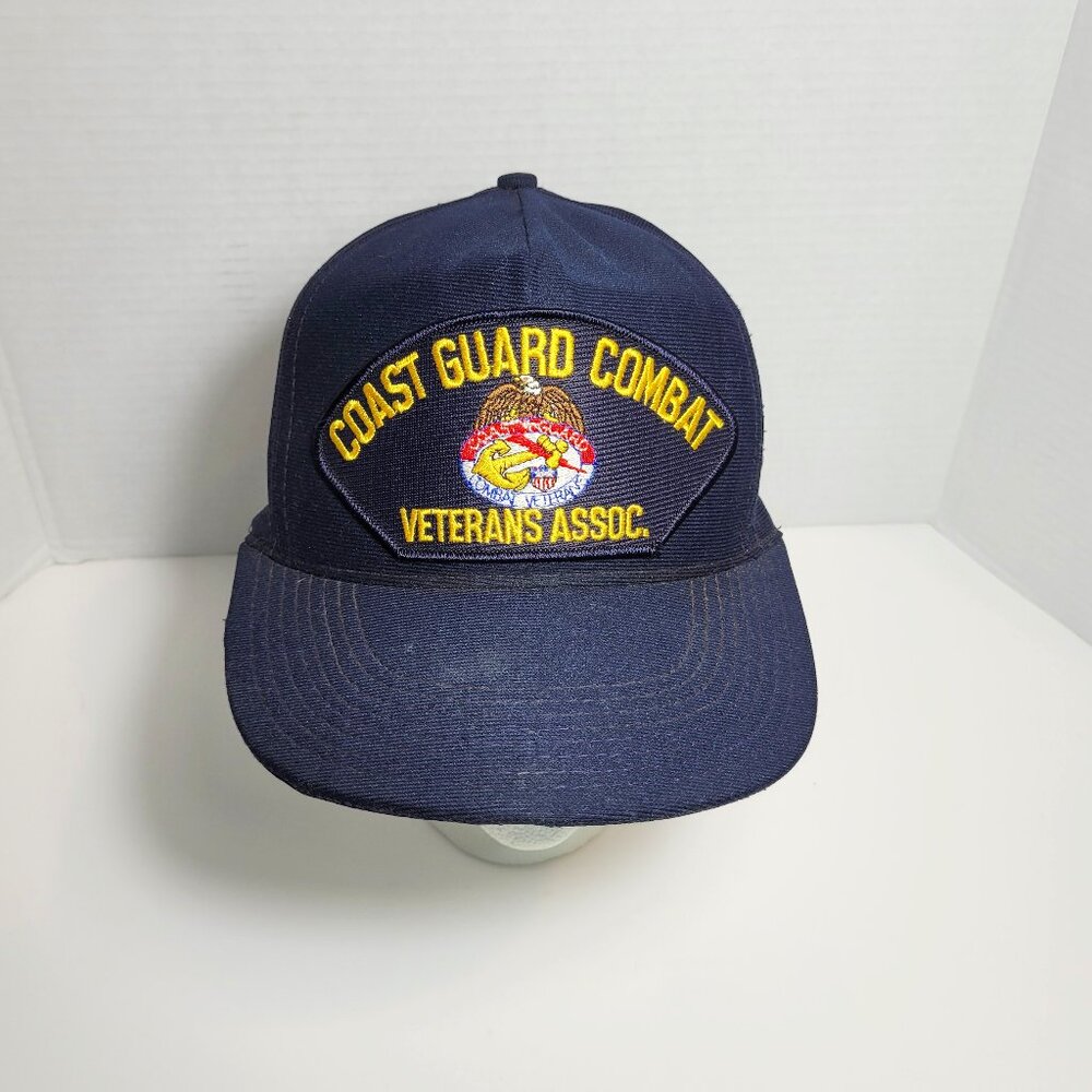 Coast Guard Combat Veterans Assoc. Navy Blue Snapback Hat